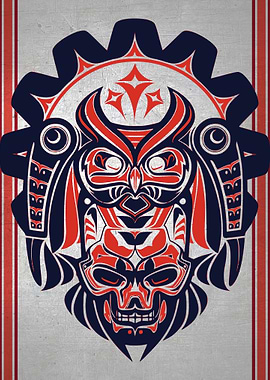 Haida Native Art Owl Mask