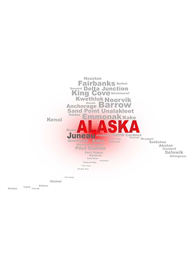 Alaska State Word Cloud