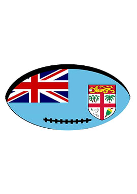 FIji Flag Rugby Ball