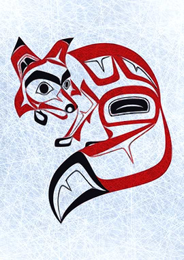 Haida Native Fox