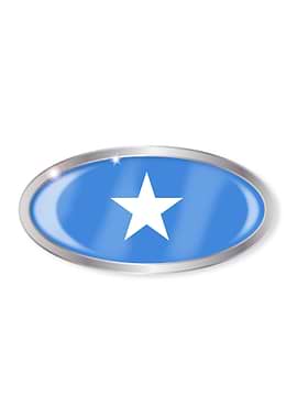Somalia Flag Oval Button
