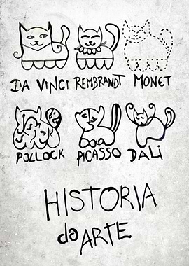 Art History Cute Cat