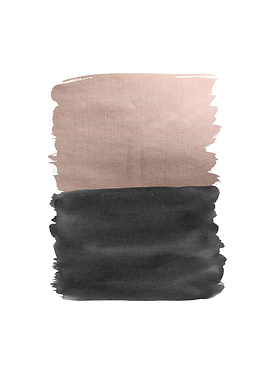Rose Gold Black Abstract 1