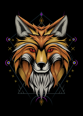 FOX HEAD ILLUSTRATION