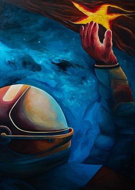 Astronaut on a star quest