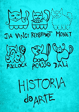Cute Cat Art History