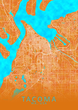 Tacoma WA USA Blue Whi