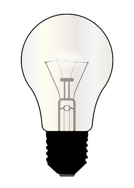 Isolated Light Bulb