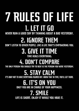 7 Rules of Life