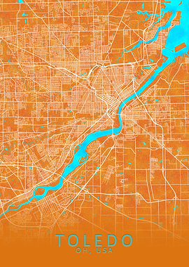 Toledo OH USA Blue Whi