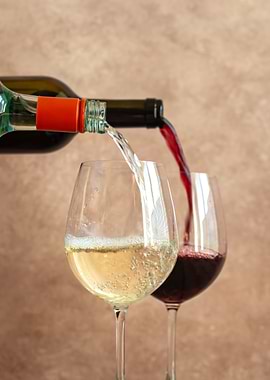 White and red wine