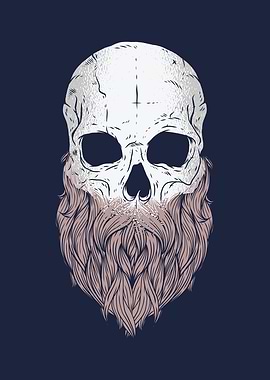 Bearded skull