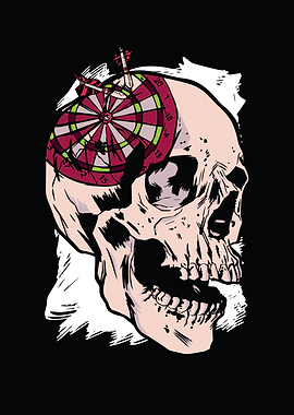 Skull dartboard