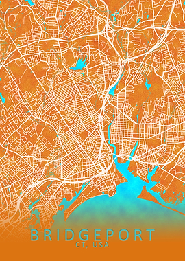 Bridgeport CT USA City Map