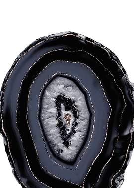 Blue Black Agate Glitter 1