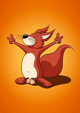 Nutty Squirrel Orange Solo