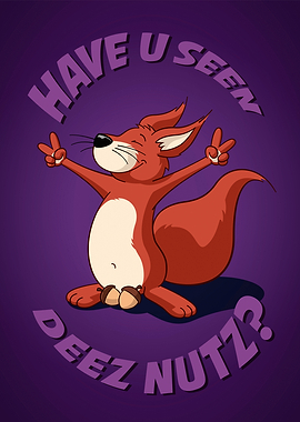 Nutty Squirrel Purple