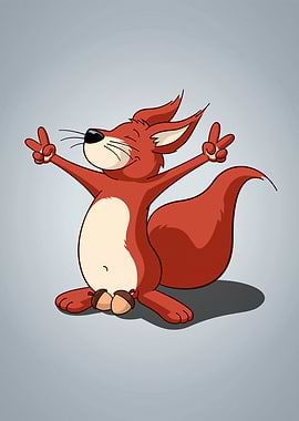 Nutty Squirrel LGrey Solo