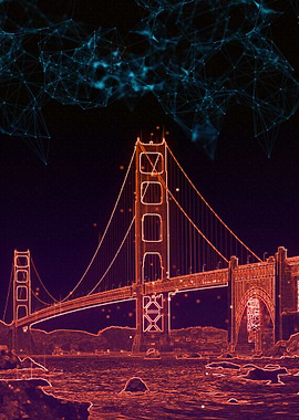 Golden Gate Bridge artwork