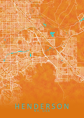 Henderson NV USA City Map