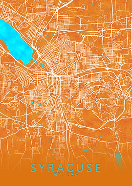 Syracuse NY USA City Map