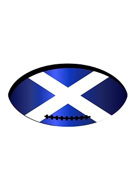 Scottish Flag Rugby Ball