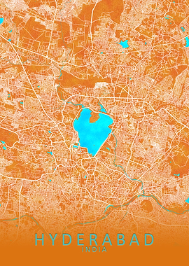 Hyderabad India City Map