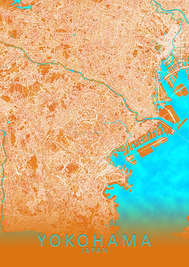 Yokohama Japan City Map