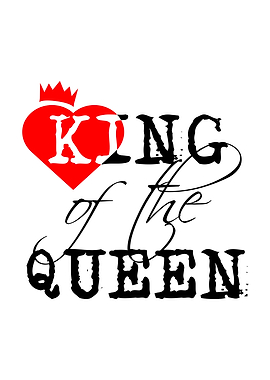 King Of The Queen On White