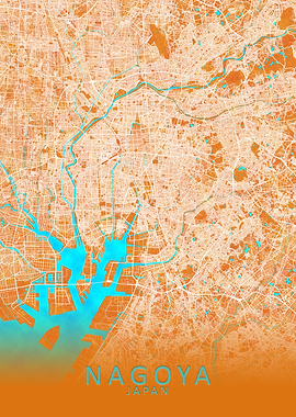 Nagoya Japan City Map
