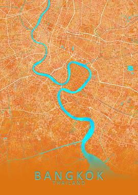 Bangkok Thailand City Map