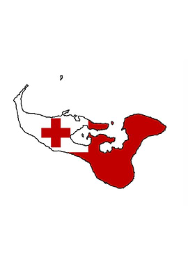 Tonga Black And Flag