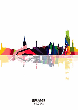 Skyline City Bruges