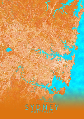 Sydney Australia City Map