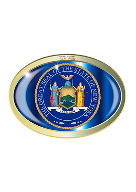 New York State Seal Button