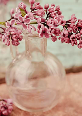Lilac flower in a vase