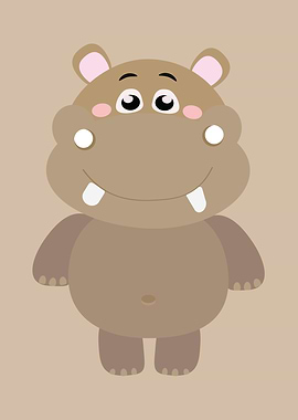 Hippo Kawaii Cute