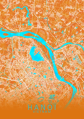Hanoi Vietnam City Map