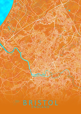 Bristol England City Map