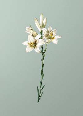 Madonna Lily on Green