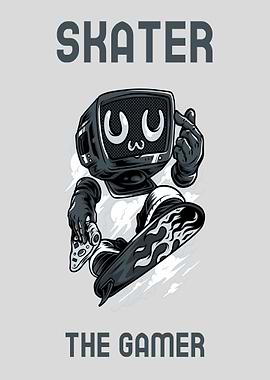Funny Skater the Gamer