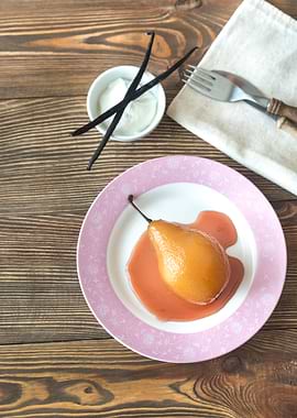Poached pear