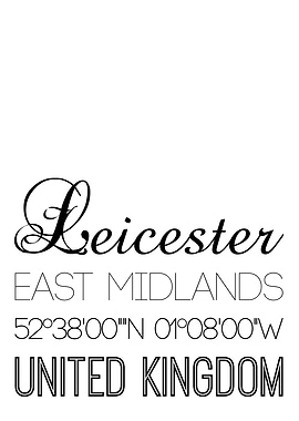 Leicester On White