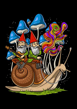 Trippy Mushrooms Gnomes