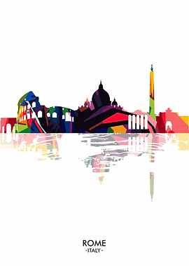 Rome wpap skyline city