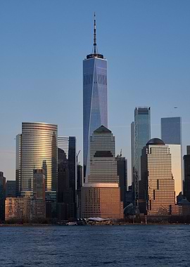 Freedom Tower at sunset