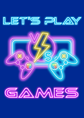 Lets Play Games neon