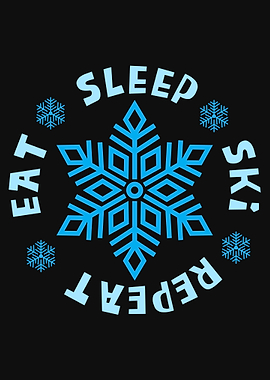EAT SLEEP SKI REPEAT