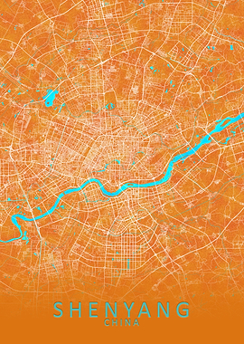 Shenyang China City Map