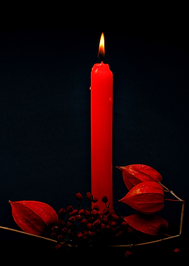 Red Candle Composition